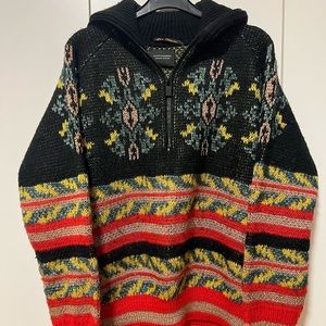 Scotch & Soda Jacquard Anorak Knit Pullover S